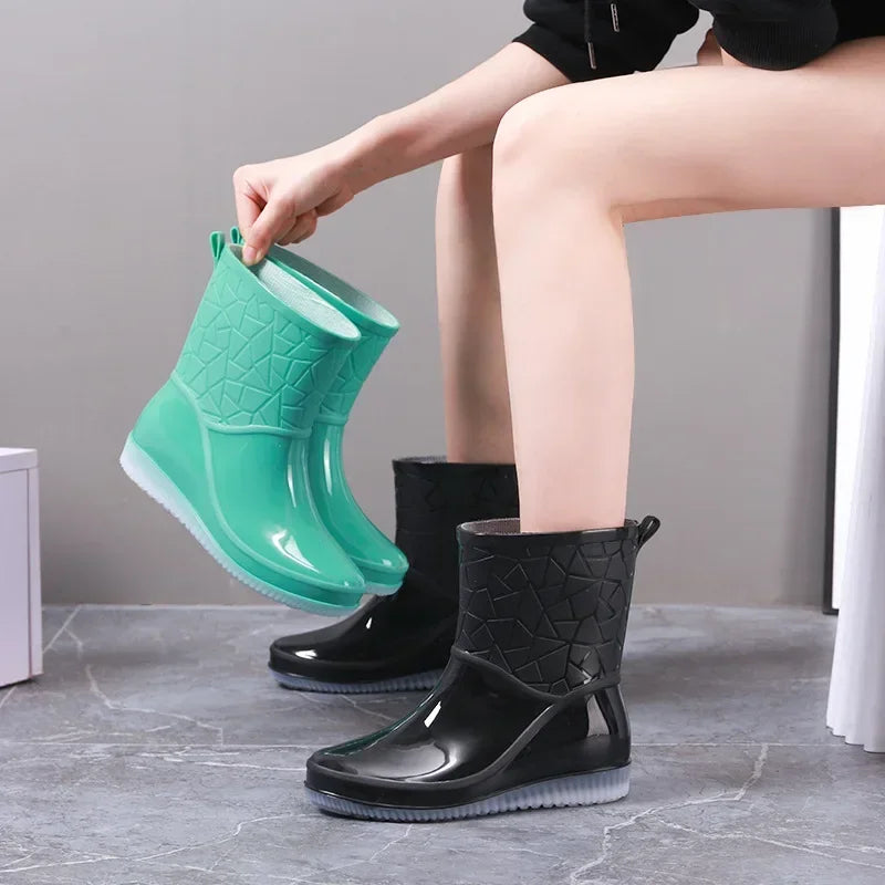 Bottes en Plastique pour Femme